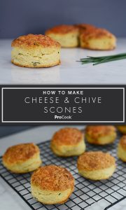 Cheese and Chive Scones for Pinterest