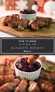 Pigs in Blankets Wreath for Pinterest