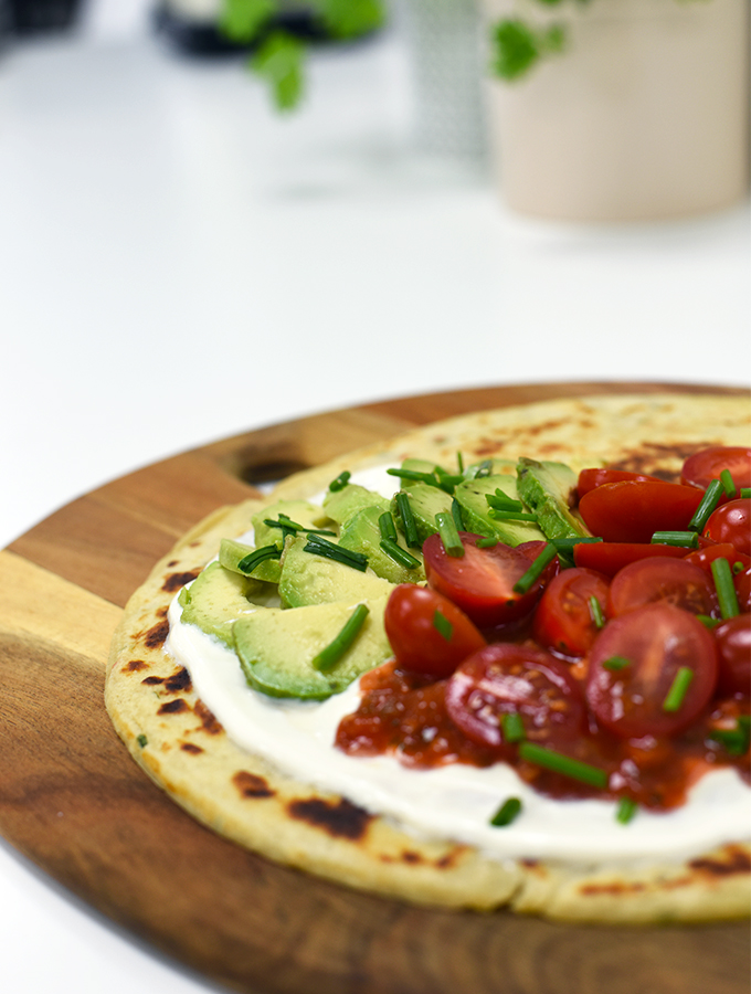 ProCook's Mexican Style Pancake served on wooden board