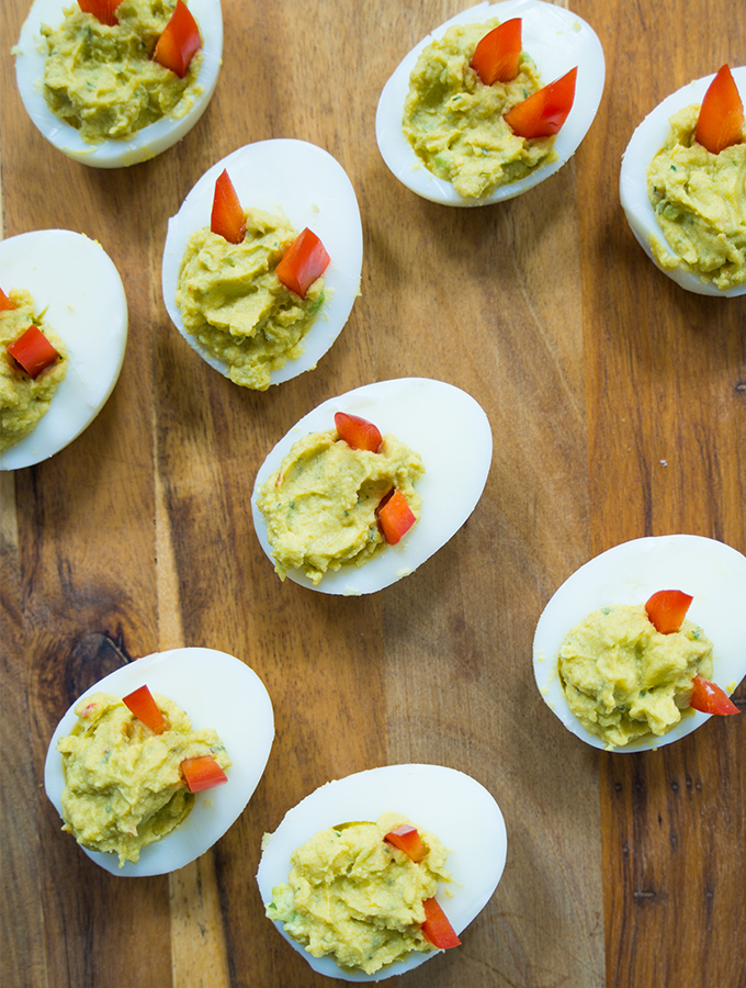 ProCook Halloween Recipe Deviled Avocado Eggs