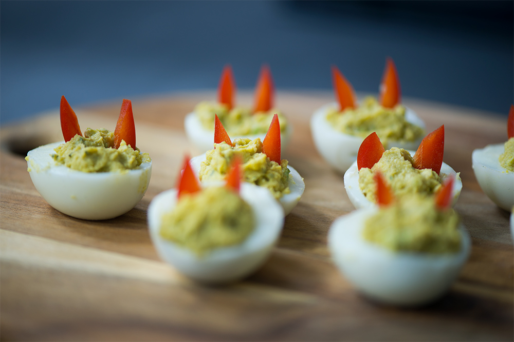 ProCook Halloween Recipe Deviled Avocado Eggs