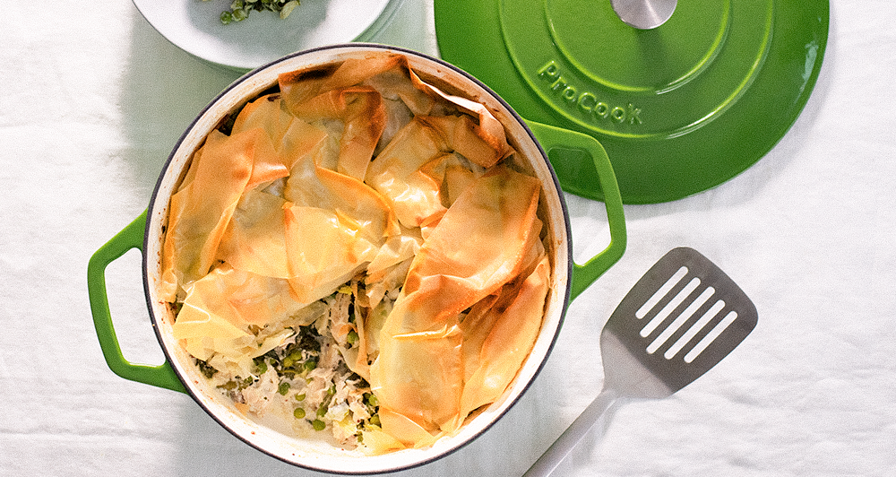 ProCook Chicken and Spring Vegetable Filo Pie Recipe