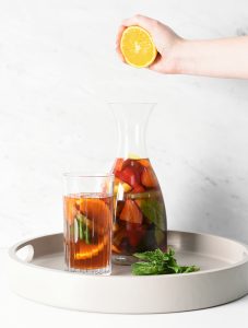 Pimms Iced Teasummer cocktail served in a ProCook Carafe