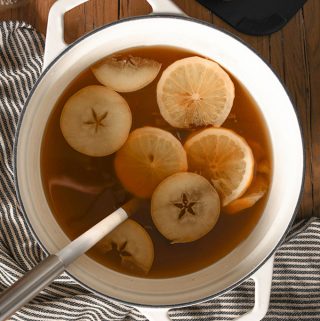 Mulled Cider served in a ProCook Cast Iron Casserole